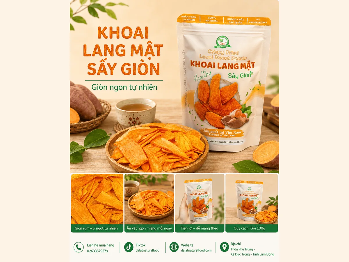Khoai Lang Mật Sấy Giòn — ảnh 2